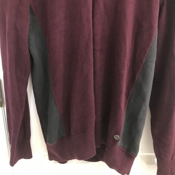 Guess 1/4 Zip Mock Neck Ribbed Pullover Sweater XL - Picture 6 of 10